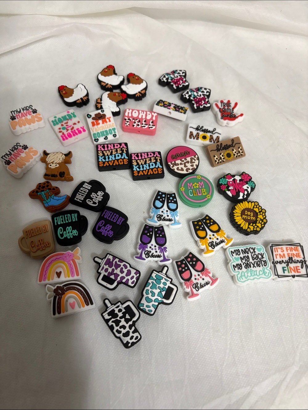 Multi-Design Charms bundle of 40